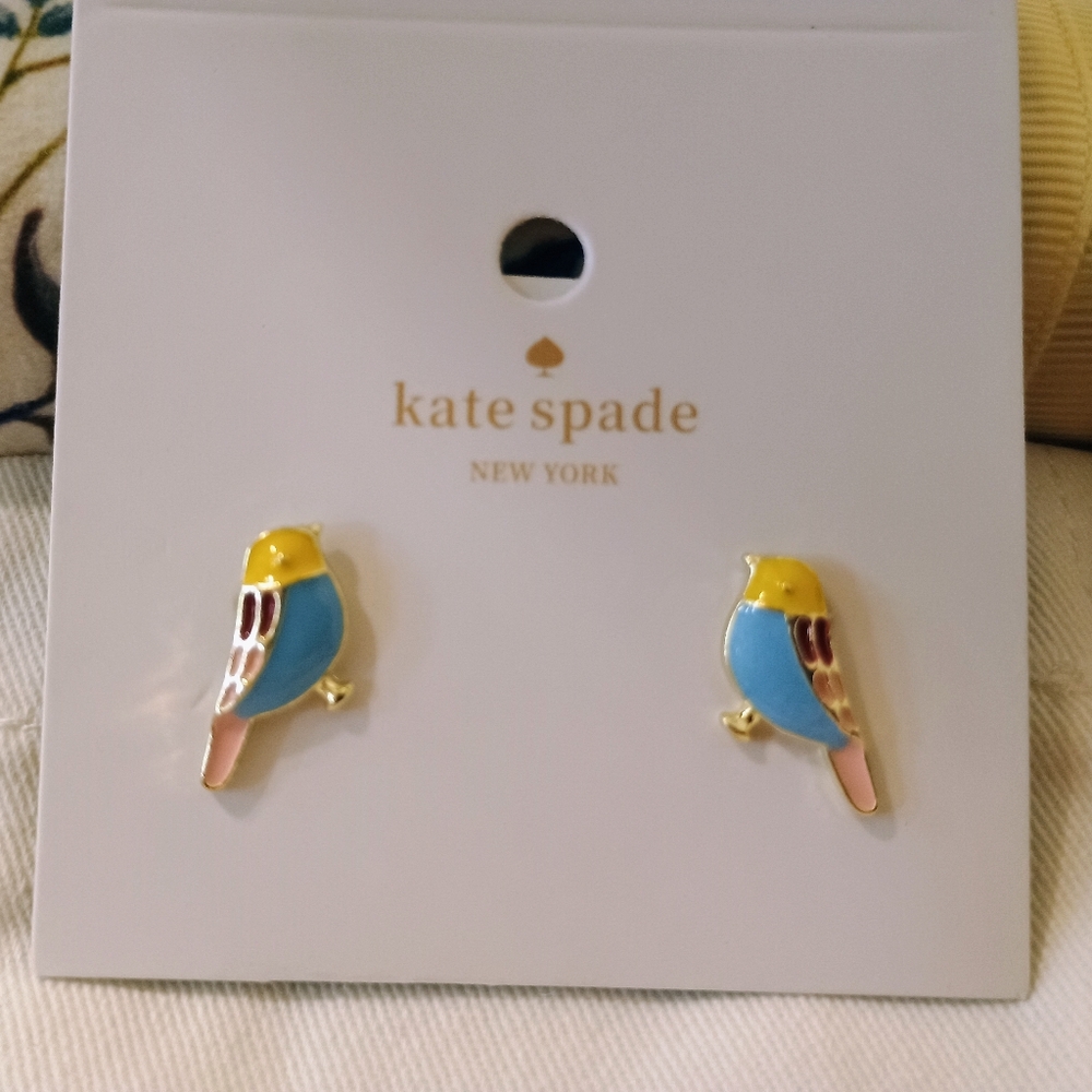 Kate Spade Limited Edition Earrings Colorful Bird